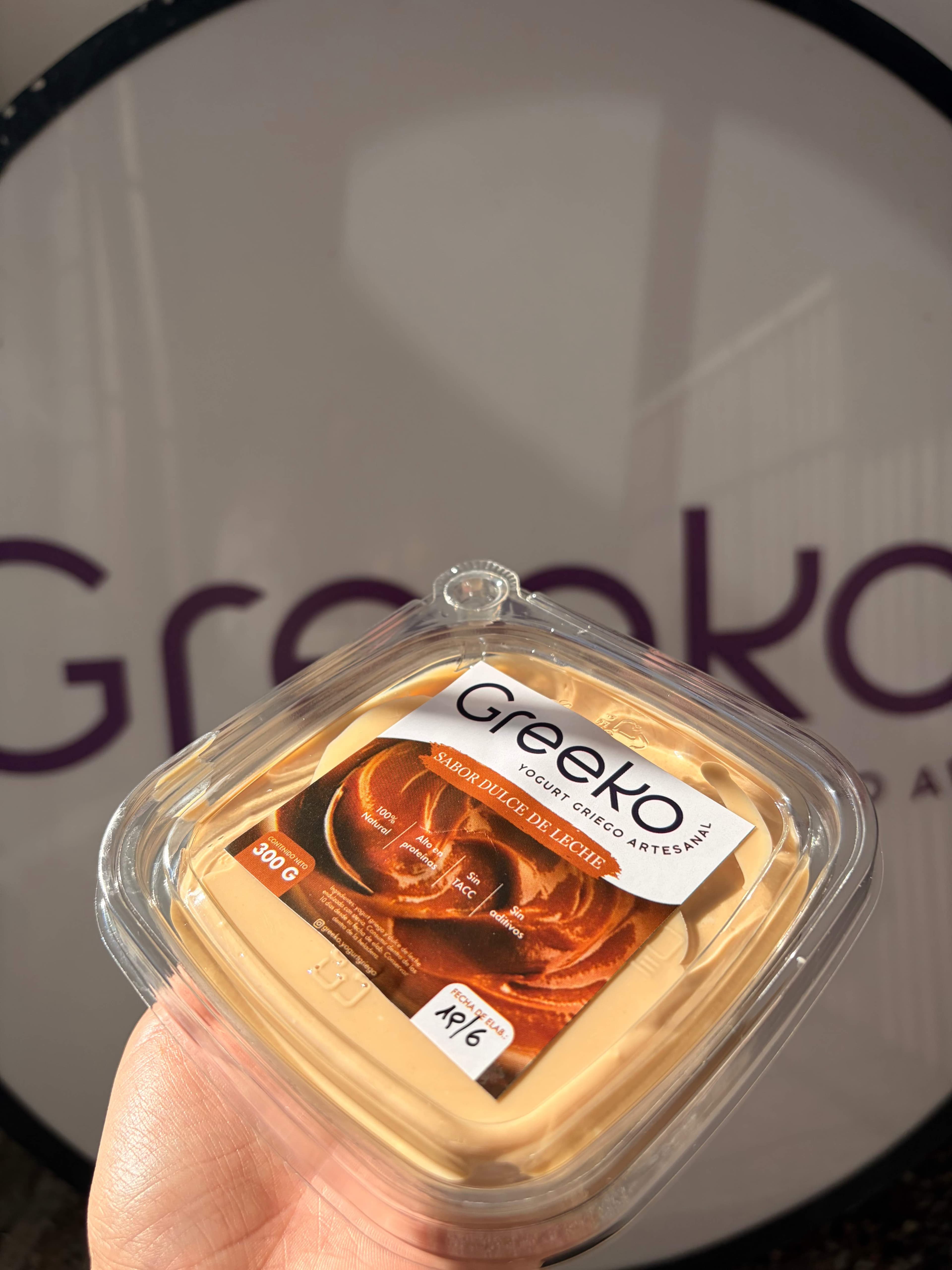 Yogurt Griego Saborizado Dulce de leche 300g